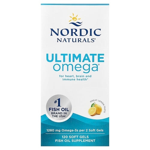 Nordic Naturals Ultimate Omega Great Lemon 120 Soft Gels 640 Mg Per Soft Gel product image