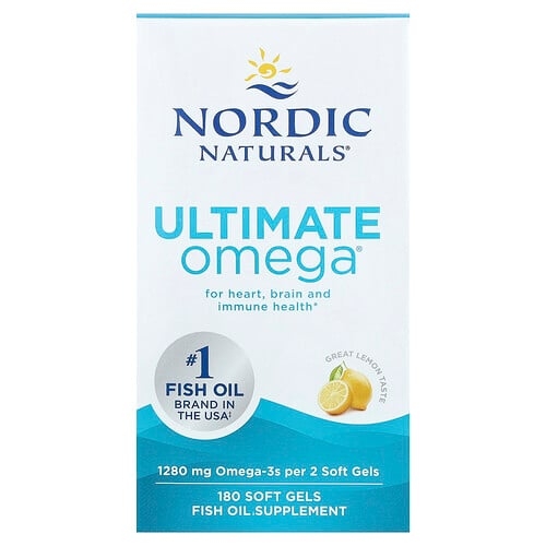 Nordic Naturals Ultimate Omega Great Lemon 180 Soft Gels 640 Mg Per Soft Gel product image