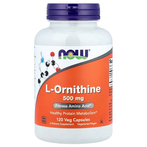 Now Foods L Ornithine 500 Mg 120 Veg Capsules product image