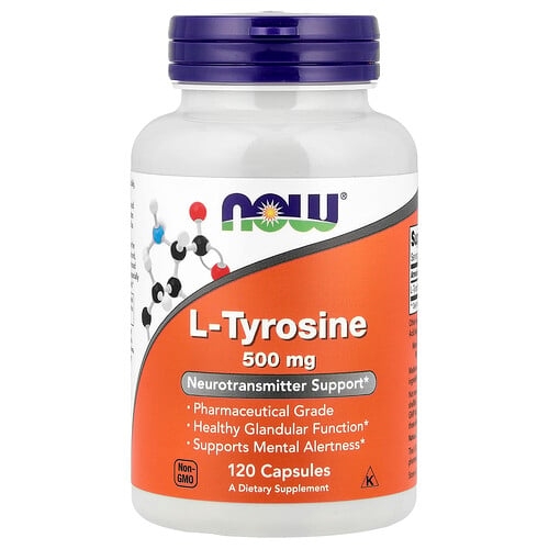 Now Foods L Tyrosine 500 Mg 120 Capsules product image