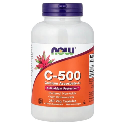 Now Foods C 500 Calcium Ascorbate C 250 Veg Capsules product image