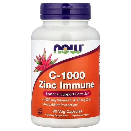 Now Foods C 1000 Zinc Immune 90 Veg Capsules product image