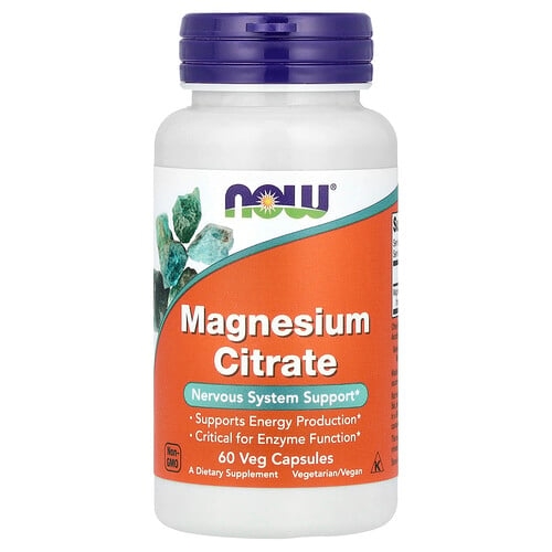 Now Foods Magnesium Citrate 60 Veg Capsules 133 Mg Per Capsule product image