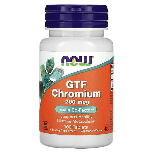 Now Foods Gtf Chromium 200 Mcg 100 Tablets product image