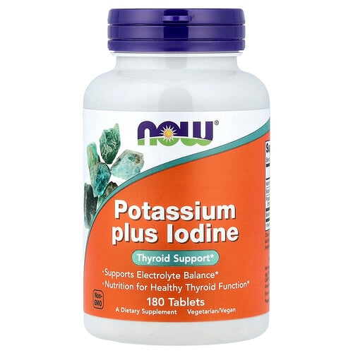 Now Foods Potassium Plus Iodine 180 Tablets product image
