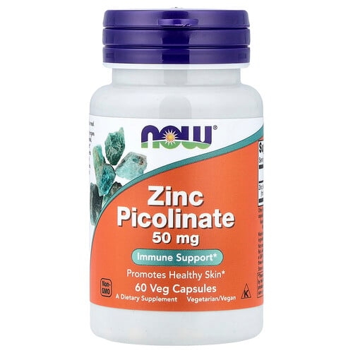 Now Foods Zinc Picolinate 50 Mg 60 Veg Capsules product image