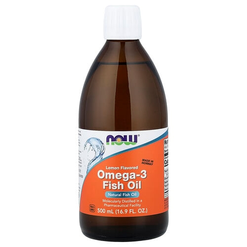 Now Foods Omega 3 Fish Oil Lemon 16 9 Fl Oz 500 Ml product image