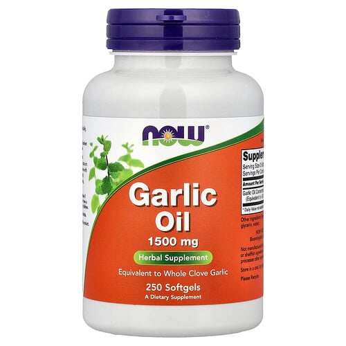 Now Foods Garlic Oil 250 Softgels 3 Mg Per Softgel product image