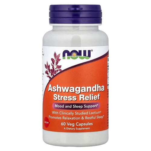 Now Foods Ashwagandha Stress Relief 60 Veg Capsules product image