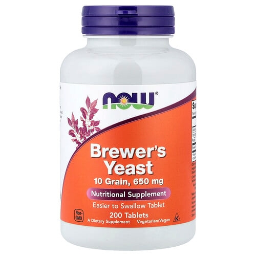 Now Foods Brewer S Yeast 650 Mg 200 Tablets product image