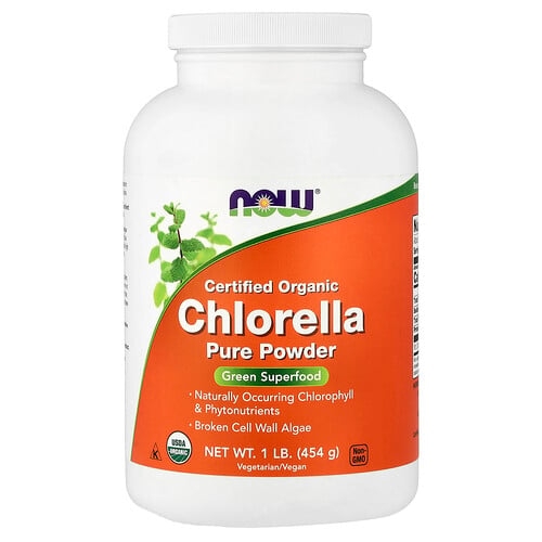 Now Foods Certified Organic Chlorella Pure Powder 1 Lb 454 G product image