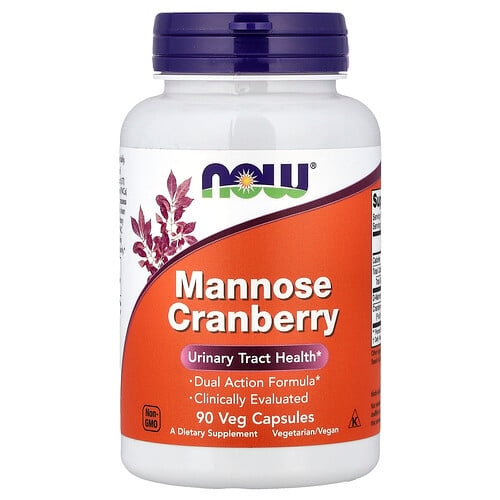Now Foods Mannose Cranberry 90 Veg Capsules product image