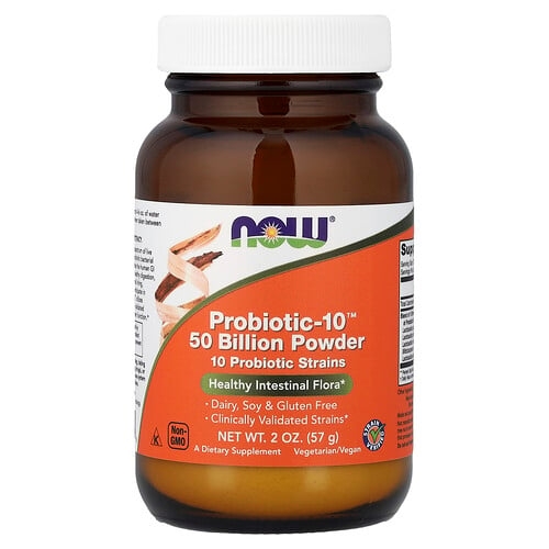 Now Foods Probiotic 10 Powder 2 Oz 57 G product image