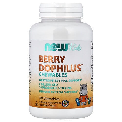 Now Foods Kids Berry Dophilus Chewables 120 Chewables product image