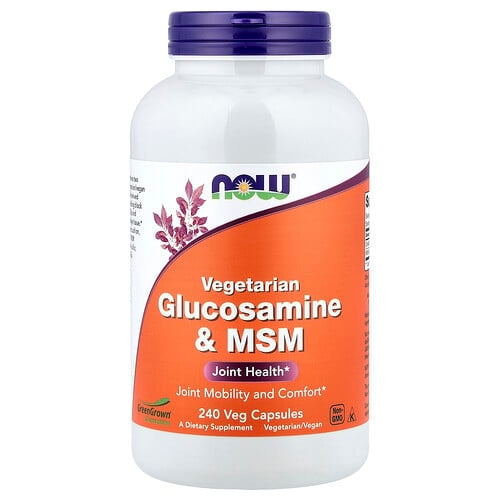 Now Foods Vegetarian Glucosamine Msm 240 Veg Capsules product image