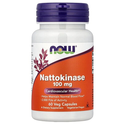 Now Foods Nattokinase 100 Mg 60 Veg Capsules product image