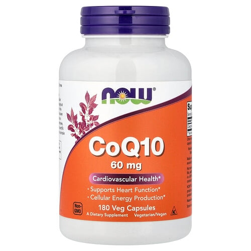 Now Foods Coq10 60 Mg 180 Veg Capsules product image