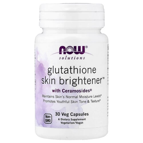 Now Foods Solutions Glutathione Skin Brightener 30 Veg Capsules product image