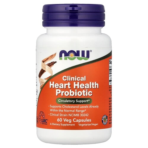 Now Foods Clinical Heart Health Probiotic 60 Veg Capsules 117 Mg Per Capsule product image