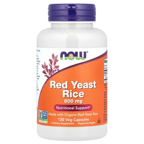 Now Foods Red Yeast Rice 600 Mg 120 Veg Capsules product image
