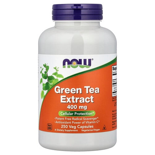 Now Foods Green Tea Extract 400 Mg 250 Veg Capsules product image