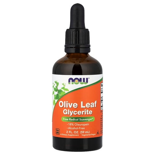 Now Foods Olive Leaf Glycerite Alcohol Free 2 Fl Oz 59 Ml product image