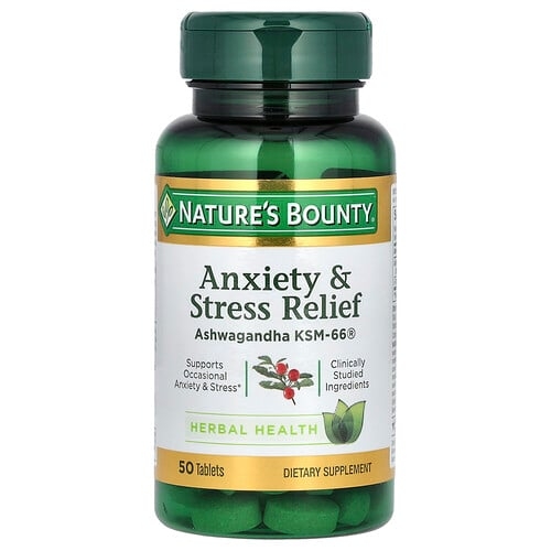 Nature S Bounty Anxiety Stress Relief 50 Tablets product image