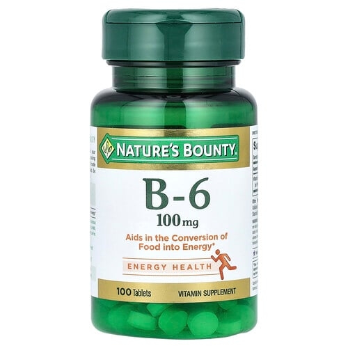 Nature S Bounty Vitamin B 6 100 Mg 100 Tablets product image
