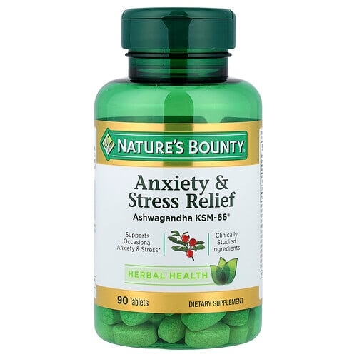 Nature S Bounty Anxiety Stress Relief 90 Tablets product image