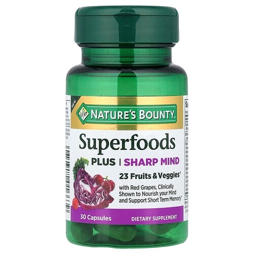 Nature S Bounty Superfoods Plus Sharp Mind 30 Capsules product image