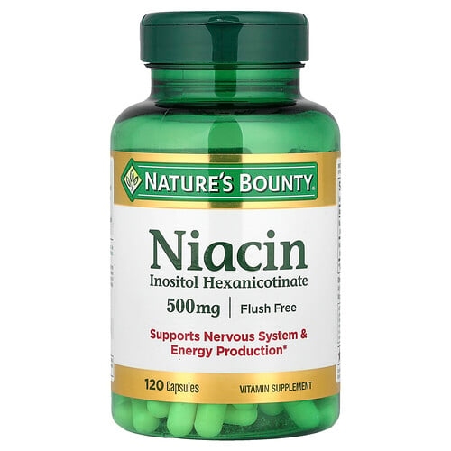 Nature S Bounty Niacin Flush Free 500 Mg 120 Capsules product image