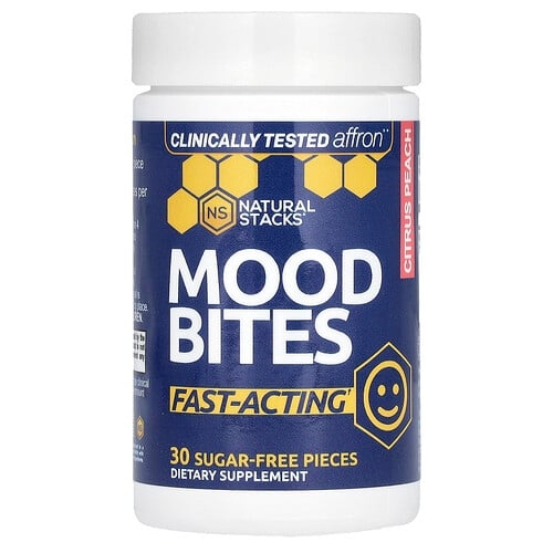 Natural Stacks Mood Bites Citrus Peach 30 Sugar Free Pieces product image