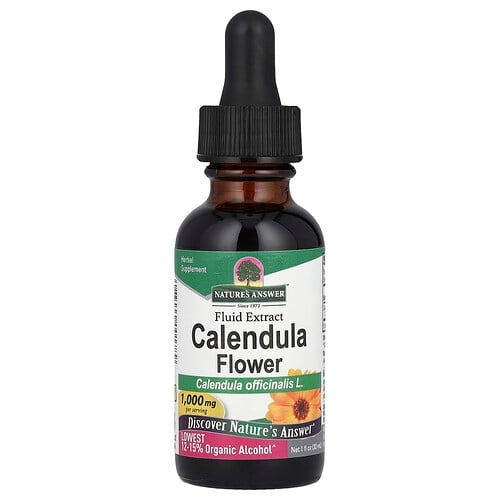 Nature S Answer Calendula Flower Fluid Extract Lowest Alcohol 1 000 Mg 1 Fl Oz 30 Ml product image