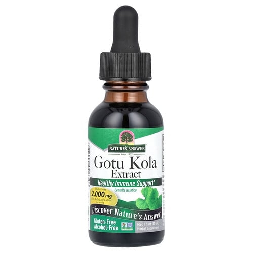 Nature S Answer Gotu Kola Extract Alcohol Free 2 000 Mg 1 Fl Oz 30 Ml product image