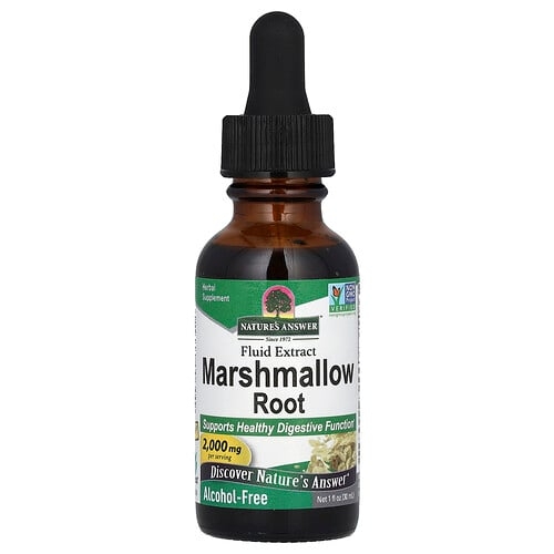 Nature S Answer Marshmallow Root Fluid Extract Alcohol Free 2 000 Mg 1 Fl Oz 30 Ml product image