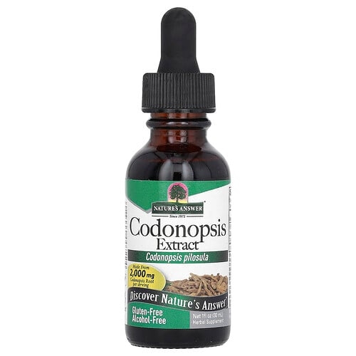 Nature S Answer Codonopsis Extract Alcohol Free 1 000 Mg 1 Fl Oz 30 Ml product image