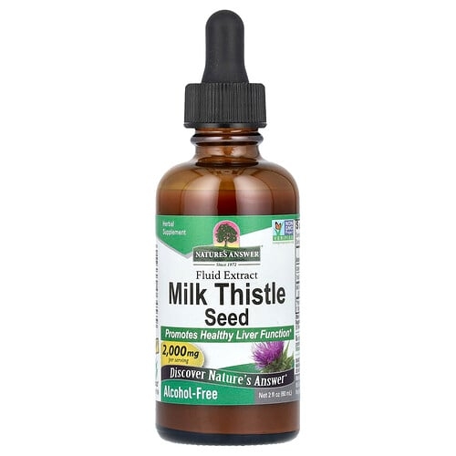 Nature S Answer Milk Thistle Seed Fluid Extract 2 000 Mg 2 Fl Oz 60 Ml product image