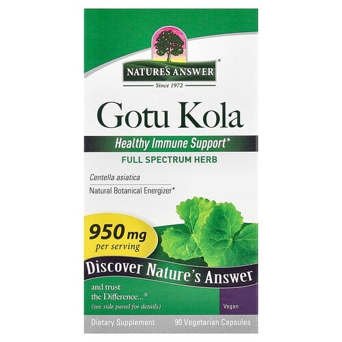 Nature S Answer Gotu Kola 90 Vegetarian Capsules 475 Mg Per Capsule product image