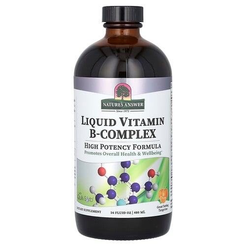 Nature S Answer Liquid Vitamin B Complex Great Tasting Tangerine 16 Fl Oz 480 Ml product image