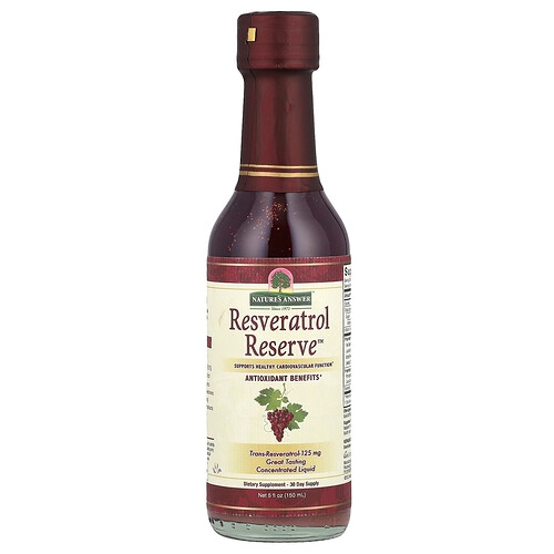Nature S Answer Resveratrol Reserve 5 Fl Oz 150 Ml product image