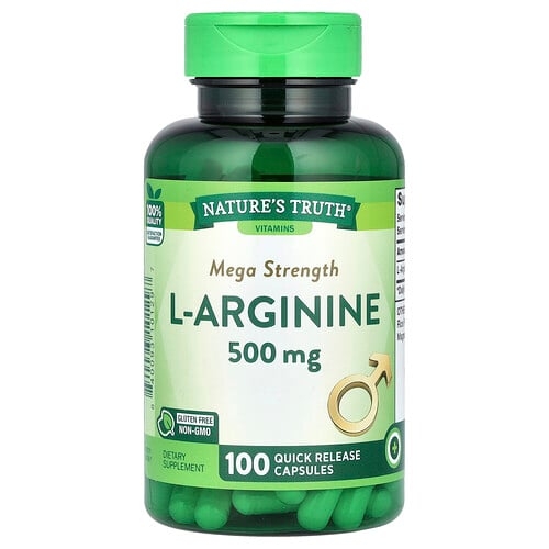 Nature S Truth L Arginine 500 Mg 100 Quick Release Capsules product image