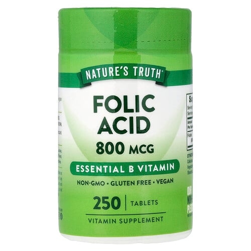 Nature S Truth Folic Acid 800 Mcg 250 Tablets product image