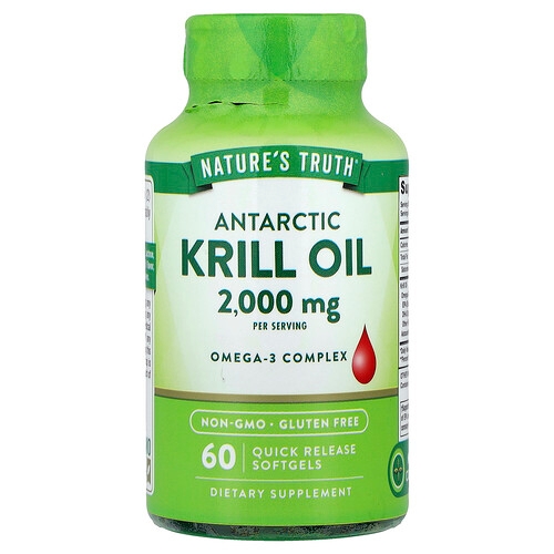 Nature S Truth Antarctic Krill Oil 60 Quick Release Softgels 1 000 Mg Per Softgel product image