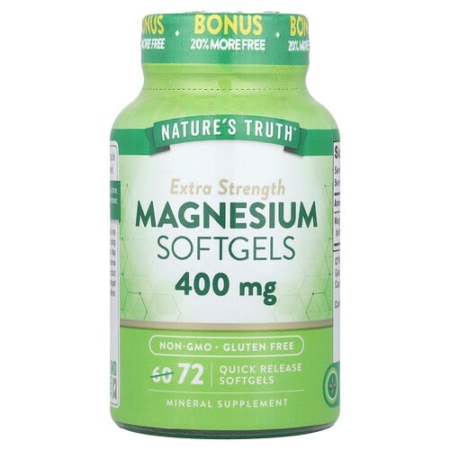 Nature S Truth Magnesium 400 Mg 72 Quick Release Softgels product image