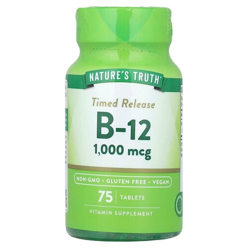 Nature S Truth Time Release Vitamin B 12 1 000 Mcg 75 Tablets product image