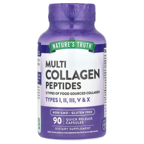 Nature S Truth Multi Collagen Peptides 90 Quick Release Capsules 500 Mg Per Capsule product image