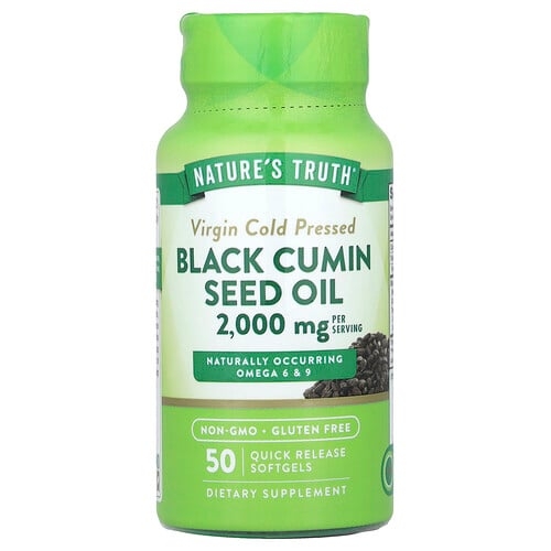 Nature S Truth Black Cumin Seed Oil 50 Quick Release Softgels 1 000 Mg Per Softgel product image