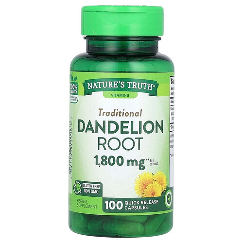 Nature S Truth Vitamins Dandelion Root 100 Quick Release Capsules 900 Mg Per Capsule product image
