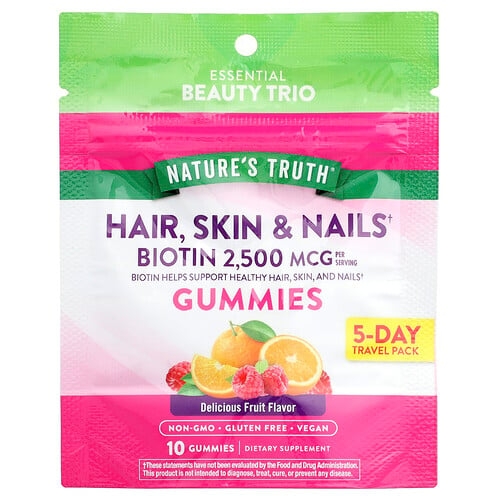 Nature S Truth Hair Skin Nails Delicious Fruit 10 Gummies product image