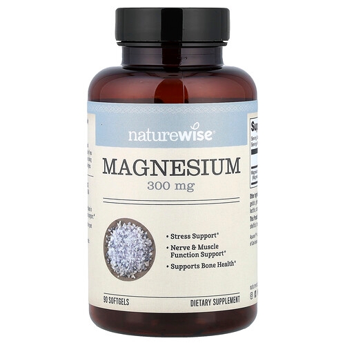 Naturewise Magnesium 90 Softgels 100 Mg Per Softgel product image